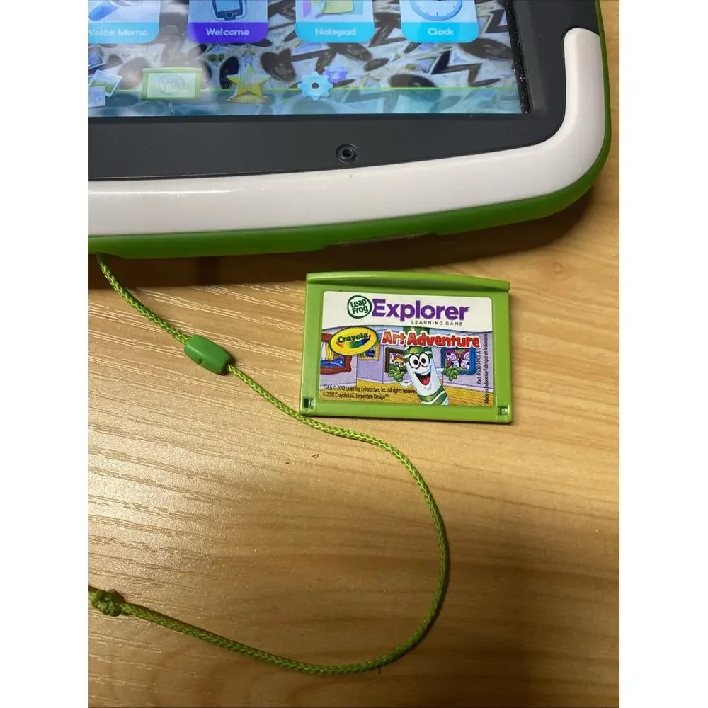 LeapFrog LeapPad Platinum Kids Learning Tablet Green With Game Broken Stylus